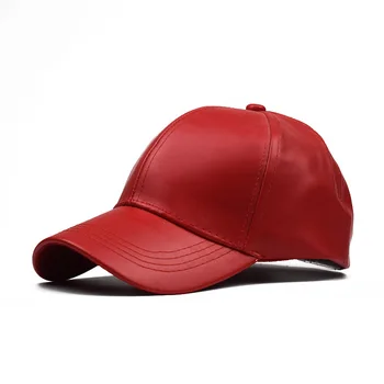 Par Stil OutdoorLeisure Alle-Match Kunstig Læder Baseball Cap Komfortable Parasol Trucker Cap Street Hip-Hop Far Hat