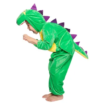 Børn Barn Dyr Dinosaur Dragon Cosplay Kostume Buksedragt for Drenge og Piger Halloween Fest Mardi Gras Fancy Kjole, Hovedbeklædning