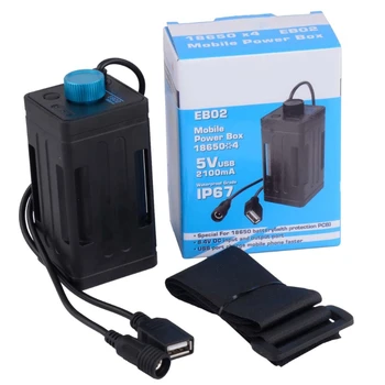 8.4 V Vandtæt USB-4x 18650 Batteri Opbevaring Tilfælde, Max For Cykel LED Smart-Phone N1HD