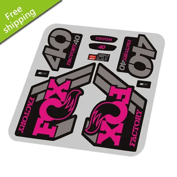 FOX40 stickers/klistermærker på mountainbike/cykel forgaffel til DH MTB racing gratis fragt