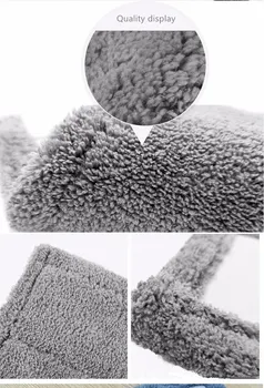 43*15cm Fortykket absorberende coral Moppe klud Microfiber fleece Mop Hoved stofbetræk Mop til At Erstatte Klud til rengøring værktøj