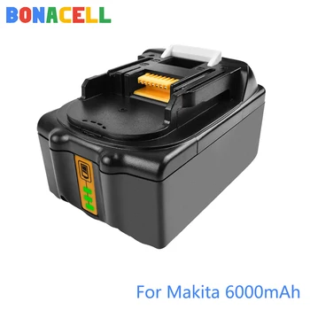 Bonacell 18V 6000mAh Li-ion Udskift Batteri til Makita BL1830 BL1890 BL1860 LXT400 194309-1