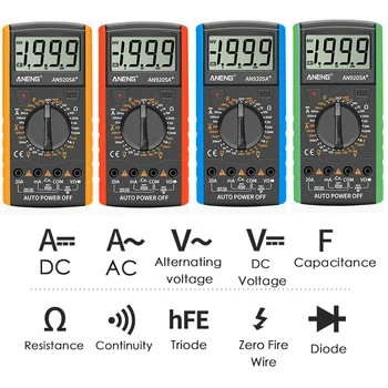 Digital Multimeter DC Profesional Tester Elektrische esr NCV Test Meter Analog Auto Range Multimeter