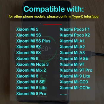 Qi Trådløs Opladning til Xiaomi Mi 5 5X 6X 6 8 9 9T SE Lite Pro A1 A2 A3 CC9e Poco F1 X2 Wireless Charger+USB Type C Modtager
