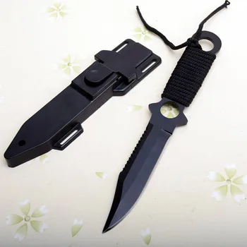Pocket Kniv Overlevelse Kniv Multi Rustfrit Stål fast jagt kniv udendørs Dykning Jagt Rustfrit Stål Knive & Skede