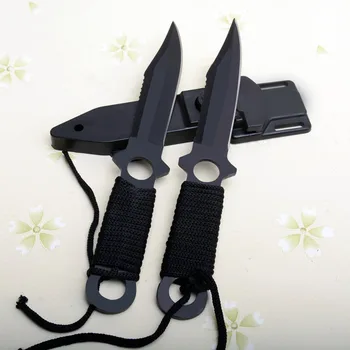 Pocket Kniv Overlevelse Kniv Multi Rustfrit Stål fast jagt kniv udendørs Dykning Jagt Rustfrit Stål Knive & Skede