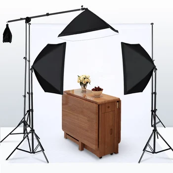 Fotografering Studio Softbox Belysning Kit Arm for Video, YouTube, Kontinuerlig Belysning Professionelle Belysning Foto Studio