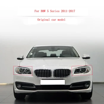 Bil Lampeskærm Forlygte Gennemsigtige Dæksel Høj kvalitet PC Materiale Lampe Shell Maske til BMW 5-Serie 2011-2016 F10 F18