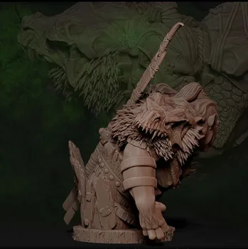 1/12 Scale Harpiks Bust Orc Figur Model Kit Gratis Fragt