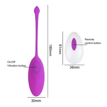 G-Spot Massage Fjernbetjening Vibrerende Æg Hoppe Æg Vagina Vibrator Klitoris Stimulator Kegel Bolden for Kvinder, Sex Shop