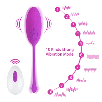 G-Spot Massage Fjernbetjening Vibrerende Æg Hoppe Æg Vagina Vibrator Klitoris Stimulator Kegel Bolden for Kvinder, Sex Shop