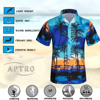 Jackherelook Guayabera Cubanske Shirts til Mænd, Splatter klavermusik Bemærk Designer kortærmet Top Shirt Sommer Hawaii-Bluser