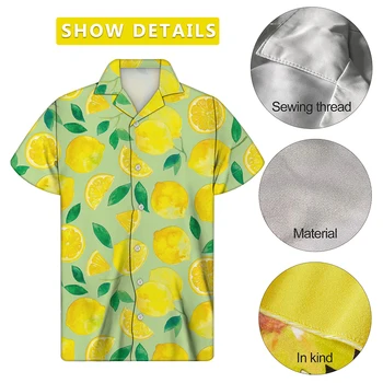 Jackherelook Guayabera Cubanske Shirts til Mænd, Splatter klavermusik Bemærk Designer kortærmet Top Shirt Sommer Hawaii-Bluser