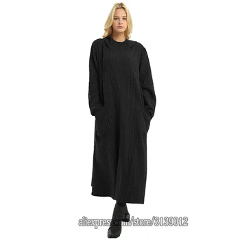 Vinteren Abaya Tyrkiet Muslimske Hijab Kjole Islam Kjoler Abayas For Kvinder Kaftan Vestidos Robe Musulman De Mode Europæiske Tøj