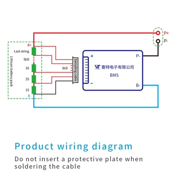 7S 24V Lithium-batteri 3,7 V power protection board temperatur beskyttelse udligning funktion overstrømsbeskyttelse BMS PCB