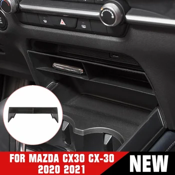 ABS Bil Central Kontrol Multifunktions-opbevaringsboks Til Mazda CX30 CX-30 2020 2021 Bil Multi-grid opbevaringsboks Stuvning Oprydning