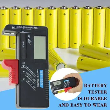 BT168D Batteri Tester Digitalt Display-Batteri Kapacitet Tester For 9v Nej 1/2/5/7 Knap Batteri Direkte Digital Display