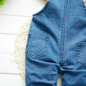 DIIMUU Baby Boy Tøj til Børn Bib Pants Piger, af Denim Overalls Casual Jeans Overalls Børn Rompers 1-4 År