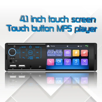 4,1 Tommer 1 Din Kontakt Sn Bil Stereo FM-Radio MP5 Afspiller Bluetooth-Dual USB,Z1