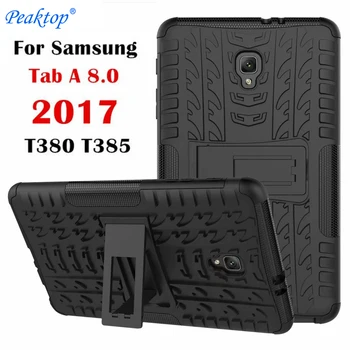 Taske Til Samsung Galaxy Tab ET 8,0 2017 A2S T380 T385 SM-T380 Tablet Tilfælde TPU+PC Tunge Rustning Tilfælde Hybrid Robust Gummi