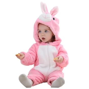 Nyfødte Tøj Vinter Pyjamas Baby Sparkedragt Varm Baby Piger Tøj Tegnefilm Buksedragt Til Baby Drenge Unisex Overalls Tøj 0Month