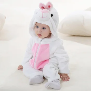 Nyfødte Tøj Vinter Pyjamas Baby Sparkedragt Varm Baby Piger Tøj Tegnefilm Buksedragt Til Baby Drenge Unisex Overalls Tøj 0Month