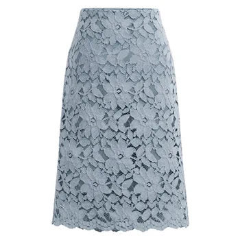 Den nye 2020-mode artsy kjole, halv længde nederdel, blonder, a-line nederdel, wrap-around-the-butt nederdel
