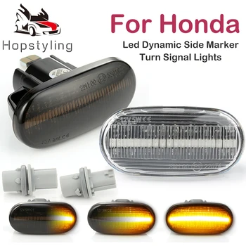 2stk LED Fortløbende Dynamisk Side Turn Signal Indikator for Honda Prelude Civic CRX Del Sol Passer Overenskomst Integra S2000 AP1 AP2 S2K