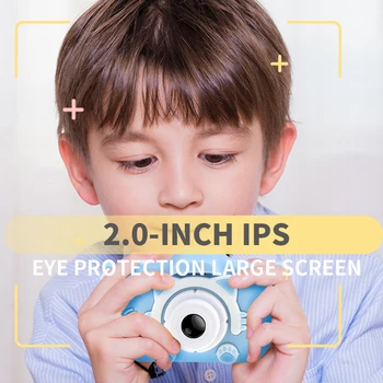 Tegnefilm Børn Kamera, 1080P 2,0 tommer 12 MP HD farve-tv med Video Toy Prop former for Foto, video, spil