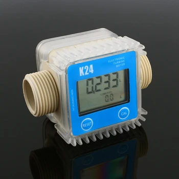 1 Stk K24 Lcd-Turbine Digital Fuel Flow Meter Almindeligt Anvendt Til Kemikalier, Vand
