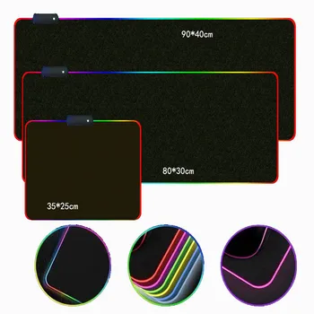 RGB musemåtter COD Stor Størrelse Stor Gaming Komfortable Farverige Skær Musen Mats Høj mængde Holdbar Desktop-Pad til CSGO gamer