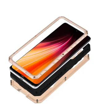 IMATCH Aluminium Metal, Silikone Stødsikkert Dækning For Xiaomi Mi Note 10 Lite Tilfælde, Hårde Tunge Protector Case For Mi Pro 10