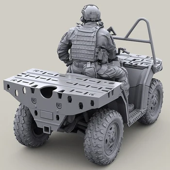 1/35 resin model kit AMERIKANSKE specialstyrker moderne ATV rider med Mk18 karabin (kun én soldat) Umalet 245G