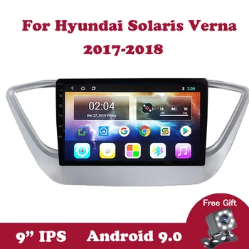 Android 9.0 Radio hovedenheden For Hyundai Solaris 2 Verna 2017 2018 Mms-Stereo Bil DVD-Afspiller Navigation GPS Radio Wifi BT