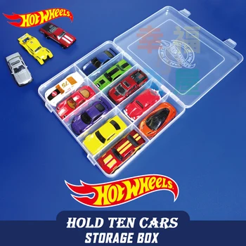 Oprindelige Hot Wheels Bil Legetøj opbevaringsboks af Plast sportsvogn Model 1:64 Kasse Trykstøbt Hotwheels Kids Legetøj til Drenge Juguetes Hot Toy