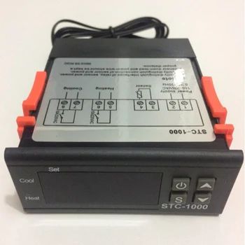 110-220V Digital temperaturregulator STC-1000-LCD-Display med Høj Præcision Termostat Akvarium Inkubator Temperatur Controller