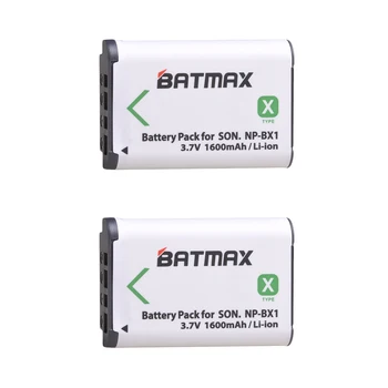 2x NP-BX1 NP-BX1 Batterier + LCD-Dual USB Oplader til Sony DSC-RX1 RX100 AS100V M3 M2 HX300 HX400 HX50 HX60 GWP88 AS15 WX350