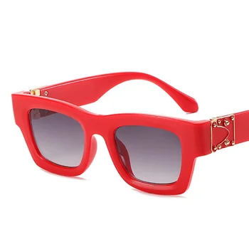Europæiske Klassikere Vintage Red Spejl Solbriller Mænd, Kvinder Mode, Luksus Hvid Sølv Nuancer Sol Briller Kvindelige UV400 Briller