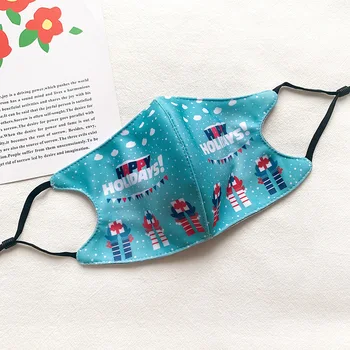 Jul Maske 2020 Vinter Unisex Bomuld Ansigtsmasker Bomuld, Vaskbar Genanvendelige Mascarillas Print Kvindelige Anti Støv Munden Wraps