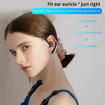 Bluetooth-TWS Bil Hovedtelefoner, Sport Mini Trådløse Hovedtelefon med Mikrofon Business Vandtætte Øretelefoner Gaming Headset til Android, IOS