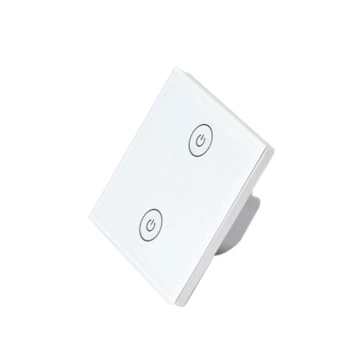 Smart Dual control touch-switch 2 vejs dedikeret design WIFI-forbindelse APP til trådløs fjernbetjening EU-standard light switch