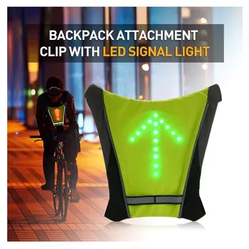 Cykel LED Rygsæk Lys blinklys Lampe Cykel Indikator Sikkerhed Nat Ridning Lys Reflekterende Vest Cykel Udstyr