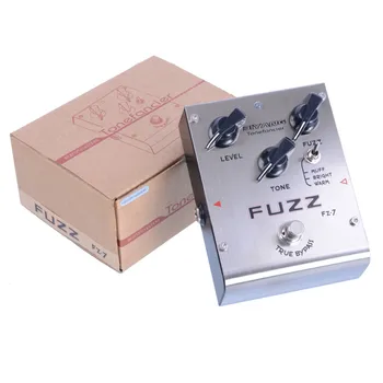 Biyang Tonefancier FZ-7-Guitar-Bas-Effekt-Pedal 3 Modeller Fuzz-Effekt guitar Pedal True Bypass med guld pedal-stik
