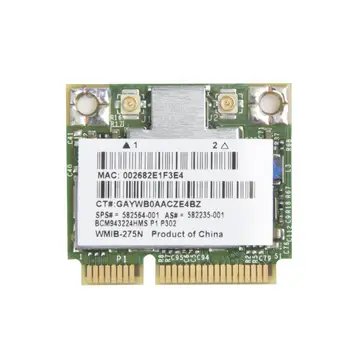 SSEA Broadcom BCM943224HMS 2,4 G/5 ghz Mini-PCI-e 300Mbps 802.11 a/g/n trådløst kort til HP 2540p 8460p SPS 582564-001 518434-001