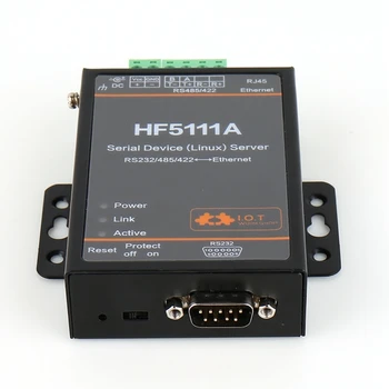 5pcs/CE FCC Analyserne HF5111A RJ45 RS232/485/422 Til Ethernet-Linux Seriel Port Server Konverter Enhed Industri-Stik Enhed