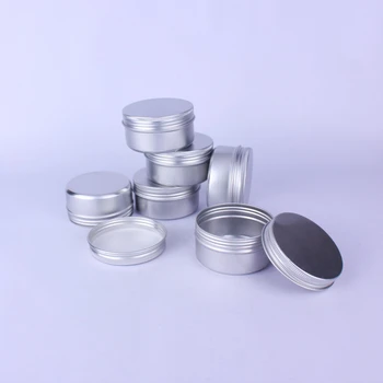12Pcs Aluminium Kasse Tom skruelåg Runde Dåser Sølv Makeup Sag Kosmetiske Storage Container Potter Jar DIY Creme Kosmetiske Box