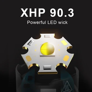 Mest kraftfulde lys taktisk LED lommelygte XHP90 XHP90.2 USB-Genopladelige fakkel 18650 26650 politiet lommelygte XHP70 XHP50.2