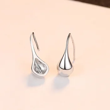 CZCITY Ægte Sterling Sølv 925 Dråber Design Drop Øreringe til Kvinder med Elegante Engagement Øreringe Fine Smykker Tilbehør