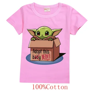 Opgav designet Baby-Yoda piger shirts drenge toppe kids tøj piger i 8 til 12 små piger, tøj pink tøj Aktiv