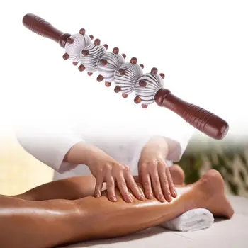 1STK Træ Massage stav Roller Massageapparat af Zoneterapi Hånd, Fod Terapi fuld Sendt på tilfældige